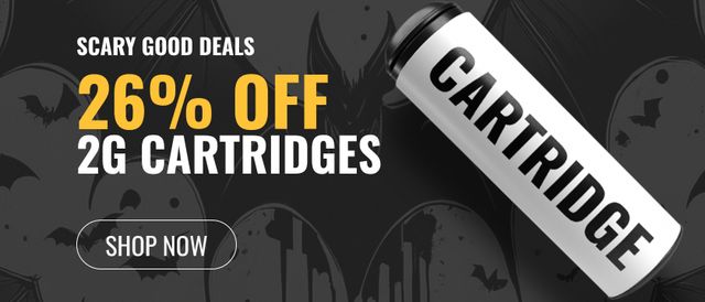 Cannabis Promo, Cannabis Sales, Cannabis Discounts, Cannabis on Sale, 26% off 2g Cartridges