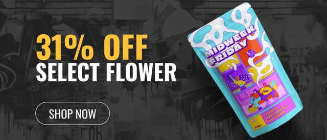 Cannabis Promo, Cannabis Sales, Cannabis Discounts, Cannabis on Sale, 31% Off Select Flower