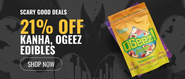 Cannabis Promo, Cannabis Sales, Cannabis Discounts, Cannabis on Sale, 21% off Kanha, Ogeez Edibles