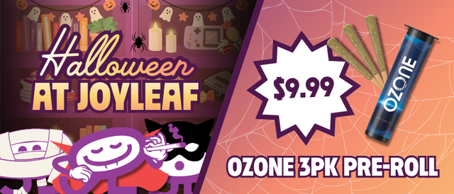 Cannabis Promo, Cannabis Sales, Cannabis Discounts, Cannabis on Sale, $9.99 Ozone 3 Pack Pre-Rolls