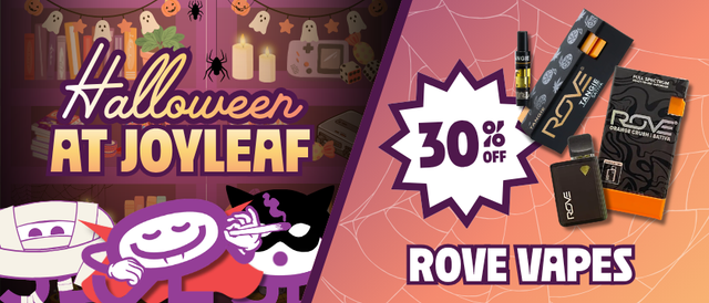 Cannabis Promo, Cannabis Sales, Cannabis Discounts, Cannabis on Sale, 30% Off Rove Vapes