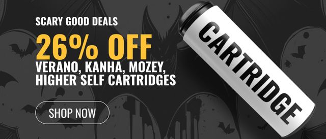 Cannabis Promo, Cannabis Sales, Cannabis Discounts, Cannabis on Sale, 26% off Verano, Kanha, Mozey, Higher Self Cartridges