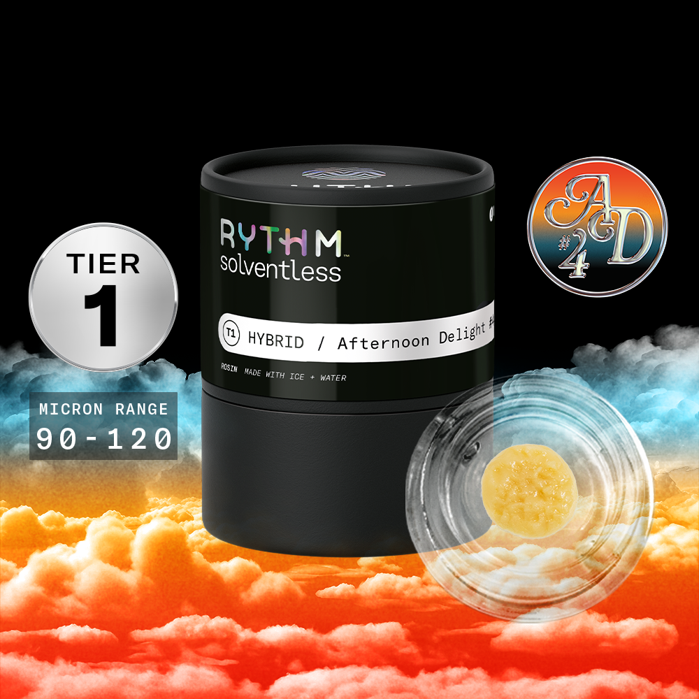 Rythm Afternoon Delight #4 (Tier 1) Solventless Concentrate, 1g Live Rosin