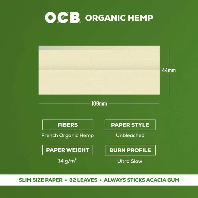 Organic Hemp Rolling Papers OCB Organic Hemp Rolling Papers OCB