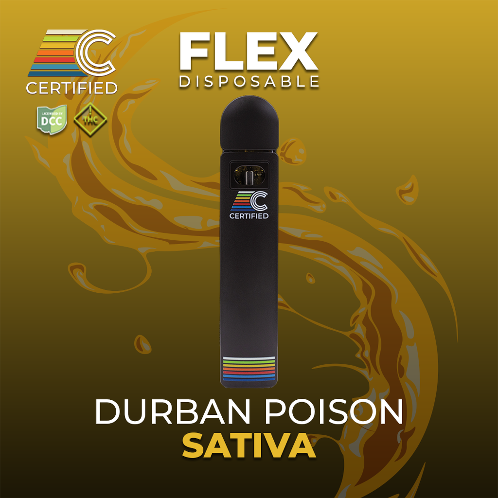 Certified Cultivators FLEX Durban Poison 1g All-In-One