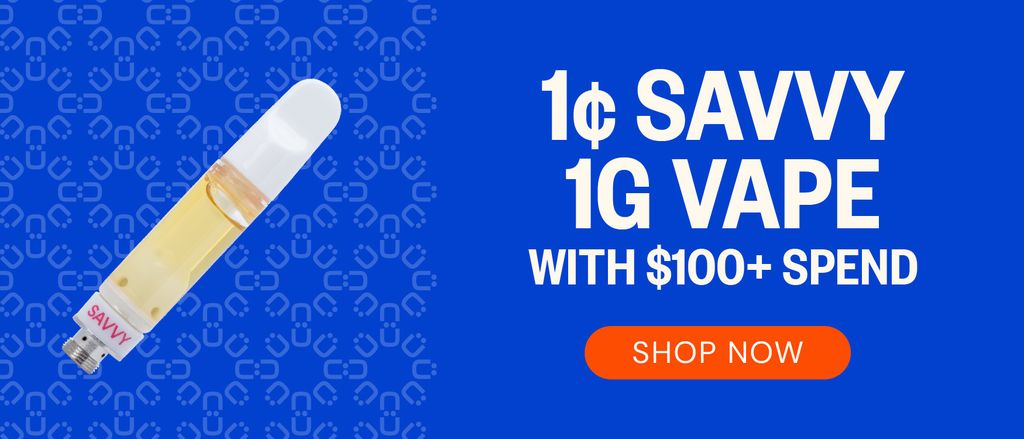 $0.01 Savvy 1g Vape with $100+ Spend