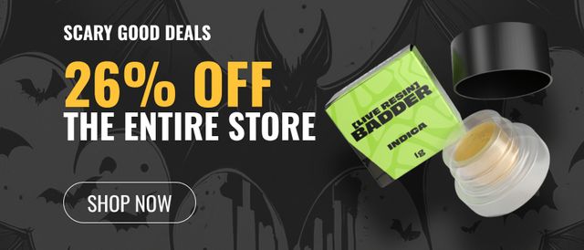 Cannabis Promo, Cannabis Sales, Cannabis Discounts, Cannabis on Sale, 26% Off the Entire Store