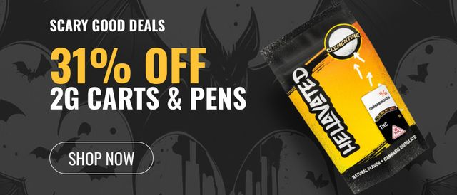 Cannabis Promo, Cannabis Sales, Cannabis Discounts, Cannabis on Sale, 31% off 2g Carts & Pens