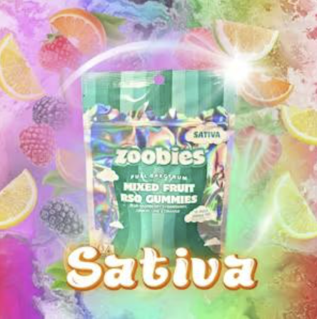 Sativa Mixed Fruit | 100mg 10Pk RSO Gummies Zoobies (by Loud Labs) Sativa Mixed Fruit | 100mg 10Pk RSO Gummies Zoobies (by Loud Labs)