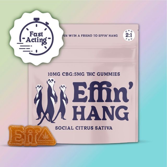 Hang Social Citrus 2:1 (CBG:THC) Fast Acting Effin