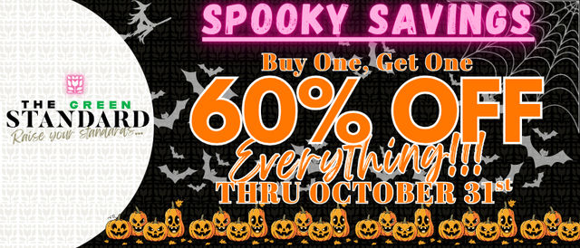 Cannabis Promo, Cannabis Sales, Cannabis Discounts, Cannabis on Sale, Halloween Sale - BOGO 60% Off